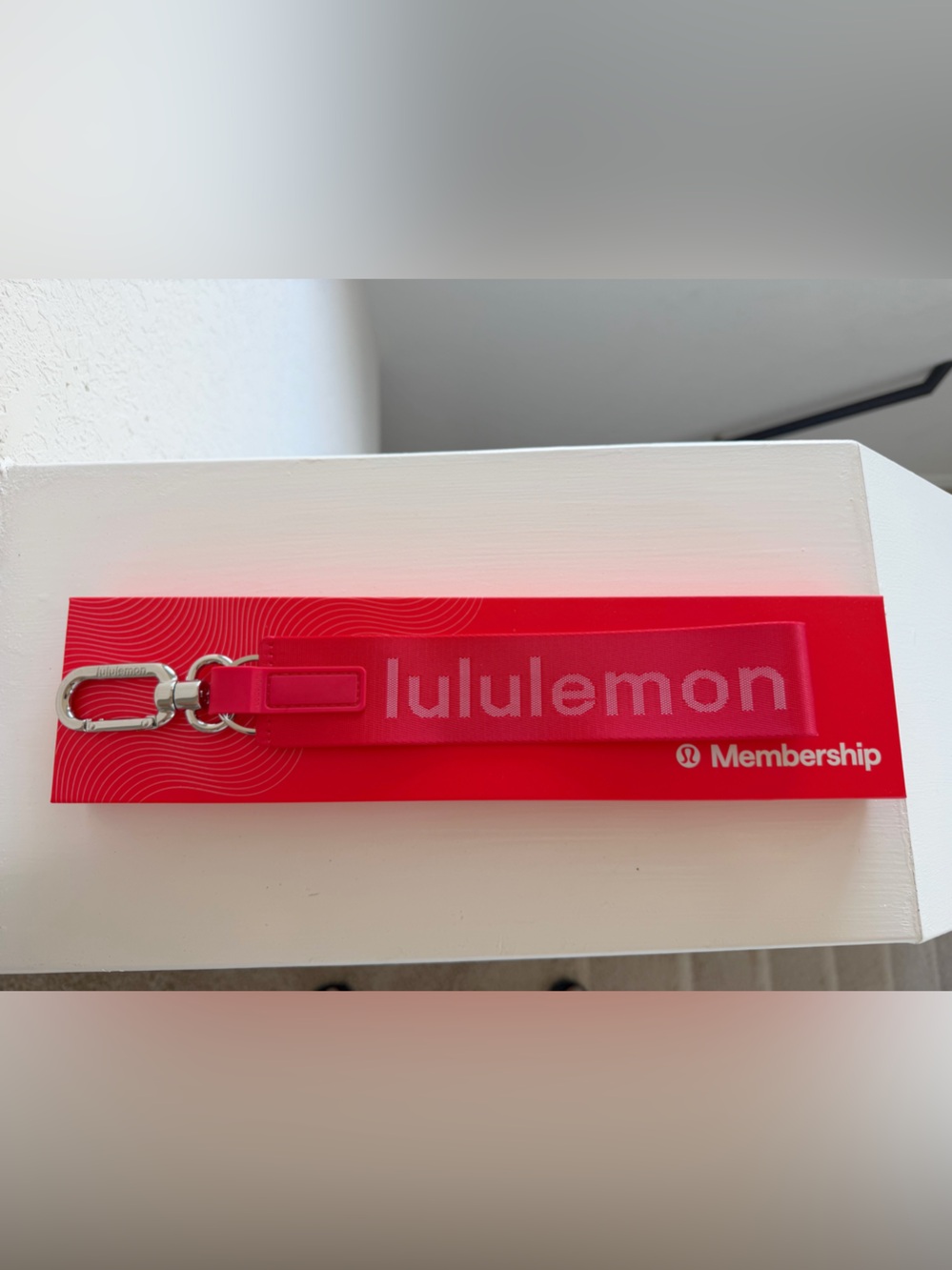 •LULULEMON• Pinnacle Member Keychain Red Limited Edition